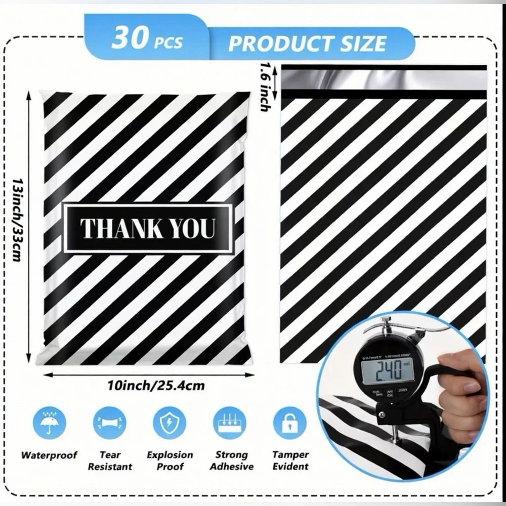 40 Poly Mailers & 700 Stickers Bundle - Picture 2 of 13